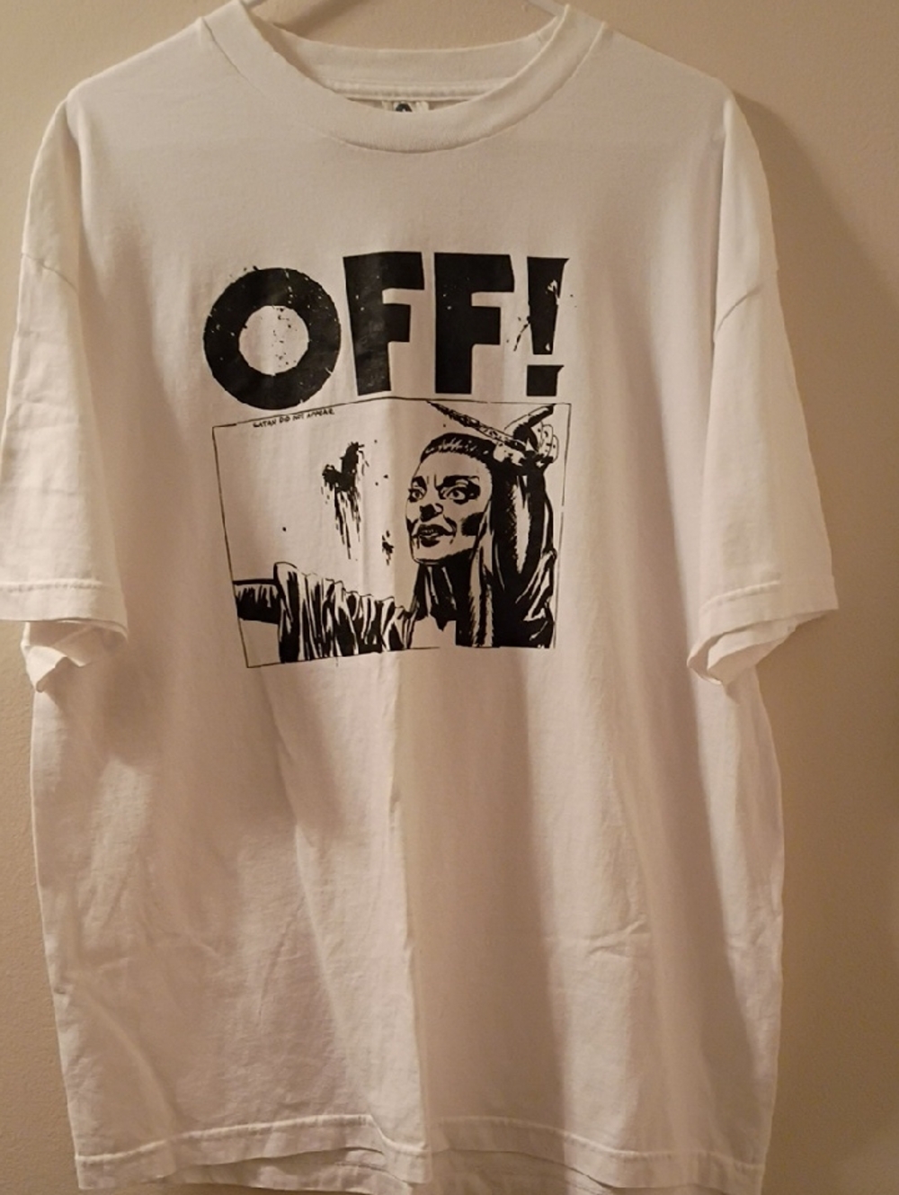 OFF punk band tour shirt White On Alstyle Tag Rare And Vintage XL